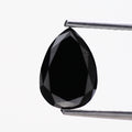 Pear Black Loose Diamond AAA [9.98 MM] Natural Diamond For Engagement Ring 1.98 Carat