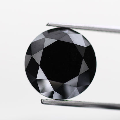 Black Loose Round Diamond AA Quality [12.79 MM] Natural Diamond For Engagement Ring 10.50 Carat