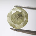 1.52 Carat Salt and Pepper Round Brilliant Cut Natural Loose Diamond