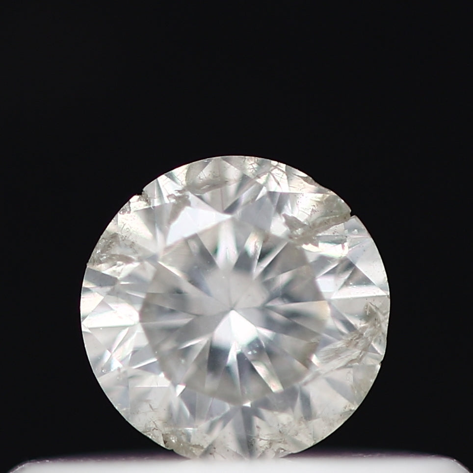 0.22 Carat White Round Shape Brilliant Cut Natural Loose Diamond