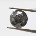2.47 Carat Salt and Pepper Diamond Round Brilliant Cut Natural Loose Diamond
