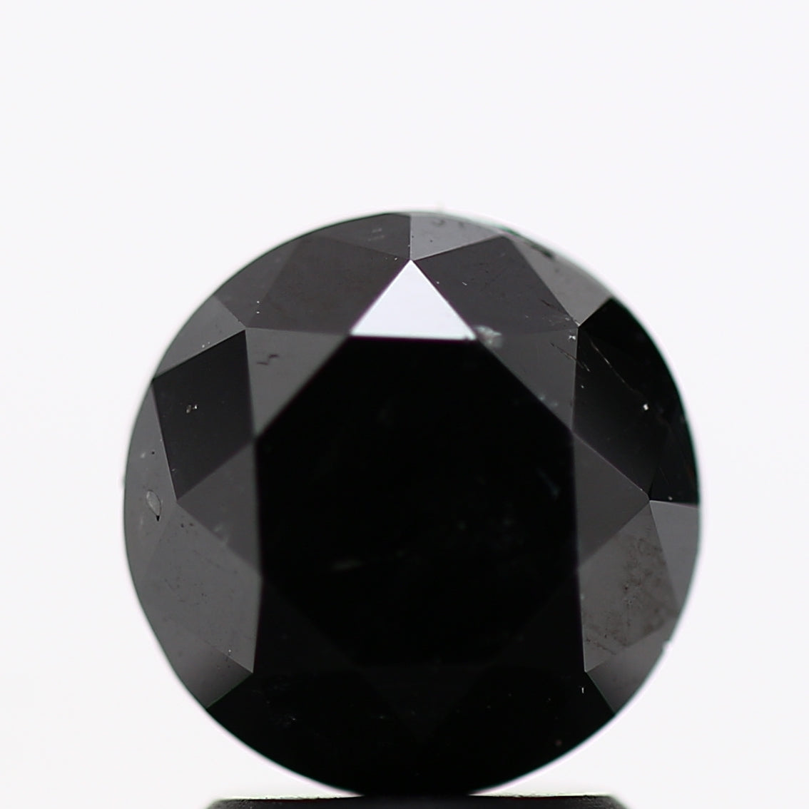 2.77 Carat Fancy Black Round Shape Brilliant Cut Natural Loose Diamond