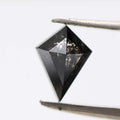 salt and pepper diamond ! 0.77 Ct 8.05 x 5.70 x 2.60 MM natural gray shield loose diamond for engagement ring for her