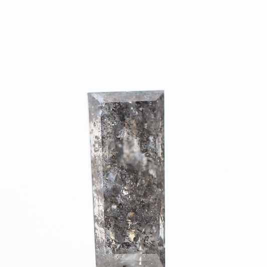 salt and pepper diamond ! 0.72 Ct 7.90 x 3.35 x 2.68 MM natural gray baguette loose diamond for engagement ring for her