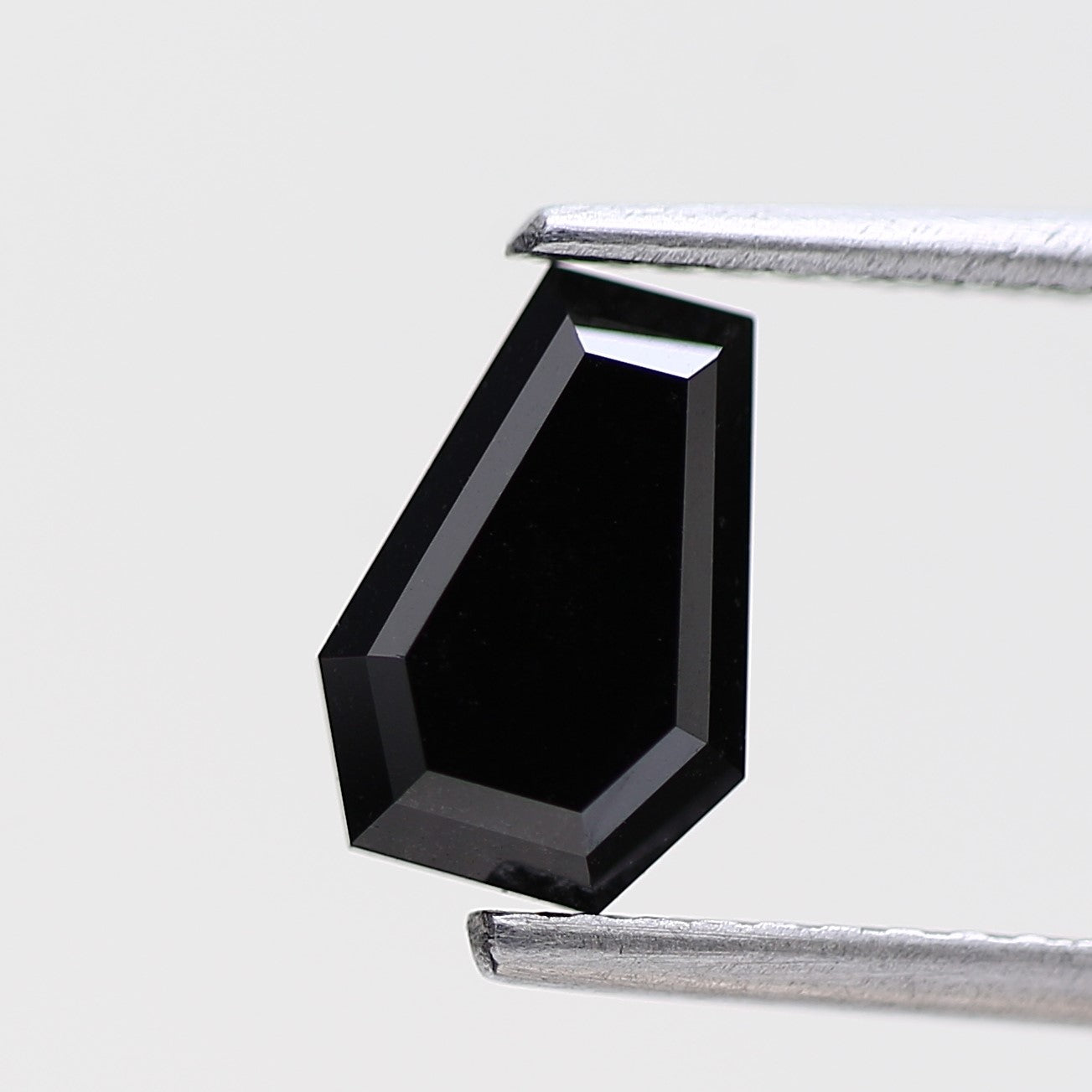 Coffin Shape Fancy Black Natural Loose Diamond