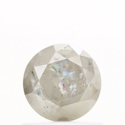 0.61 Carat Salt and Pepper Diamond Round Brilliant Cut Natural Loose Diamond