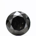 1.69 carat, Fancy Black Diamond, Round Shape, GIA