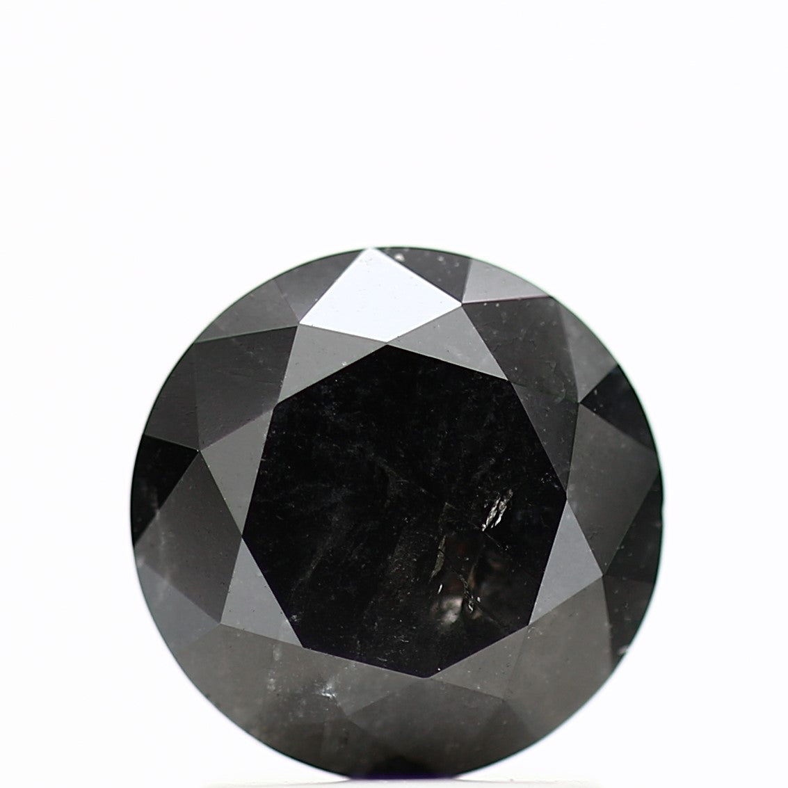 GIA round black certified diamonds