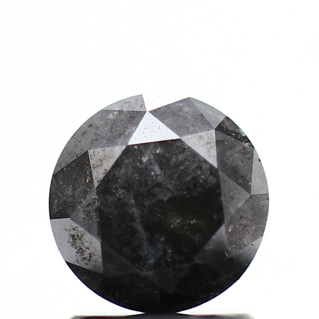 1.46 Carat Fancy Gray Round Shape Brilliant Cut Natural Loose Diamond