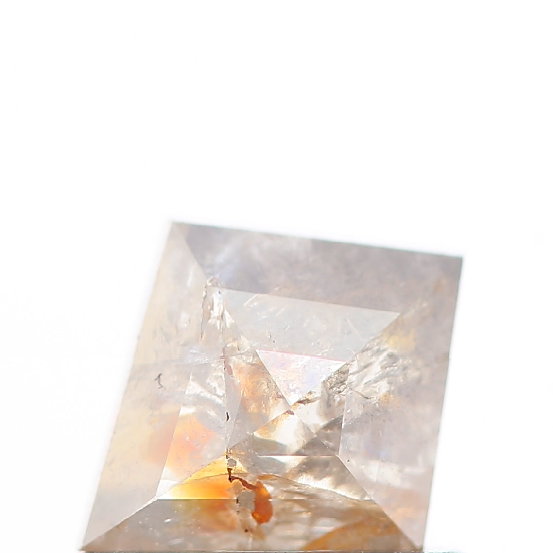 salt and pepper diamond ! 0.60 Ct 6.90 x 5.80 x 2.40 MM natural gray shield loose diamond for engagement ring for her