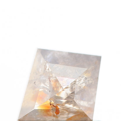 salt and pepper diamond ! 0.60 Ct 6.90 x 5.80 x 2.40 MM natural gray shield loose diamond for engagement ring for her