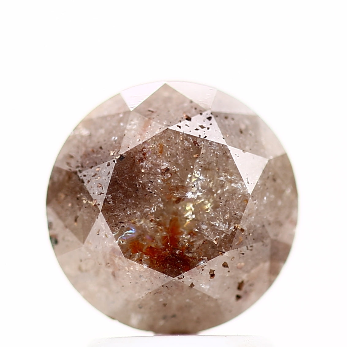 2.48 Carat Brown Round Shape Brilliant Cut Natural Loose Diamond