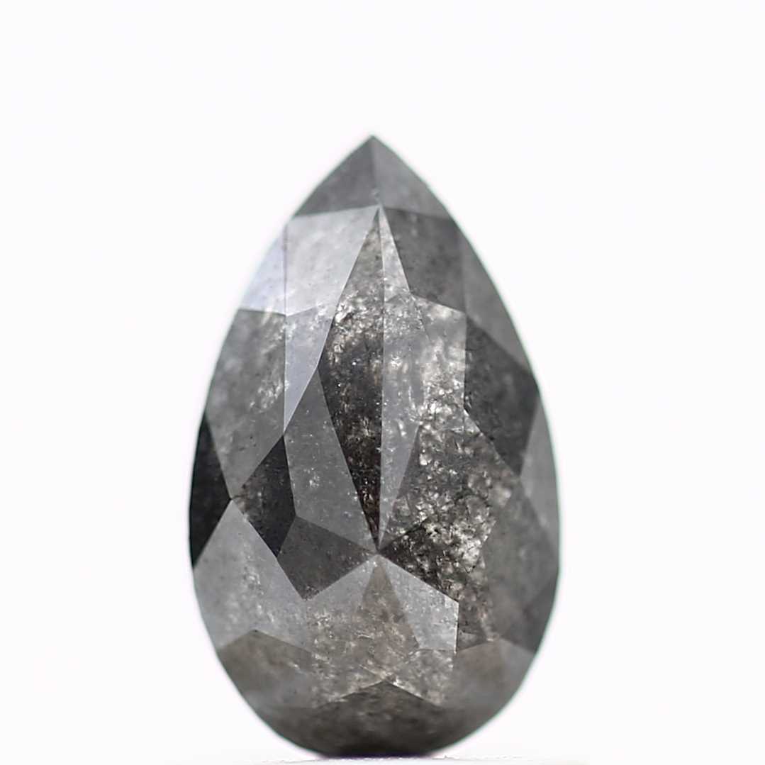 Salt and Pepper Diamond Fancy Gray Color 1.06 CT 8.47 x 5.06 x 2.97 MM Pear Cut Diamond! Natural Loose Diamond ! Christmas Gift for Her