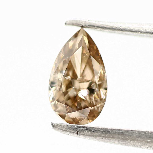 Salt and Pepper Diamond Fancy Brown Color 0.67 CT 7.50 x 4.50 x 2.80 MM Pear Cut Diamond! Natural Loose Diamond ! Christmas Gift for Her