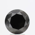 3.86 carat, Fancy Black Diamond, Round Shape, GIA