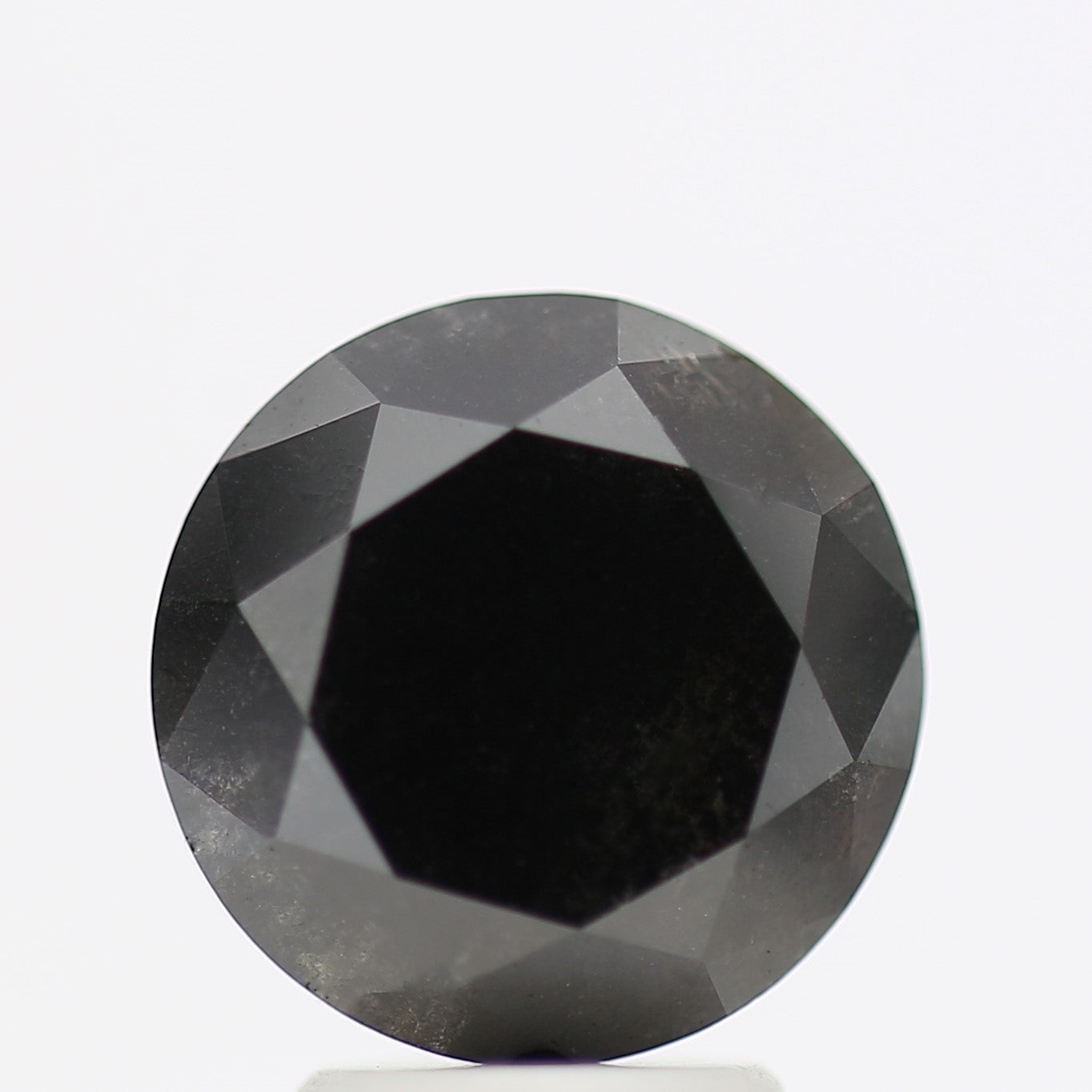 GIA round black certified diamonds