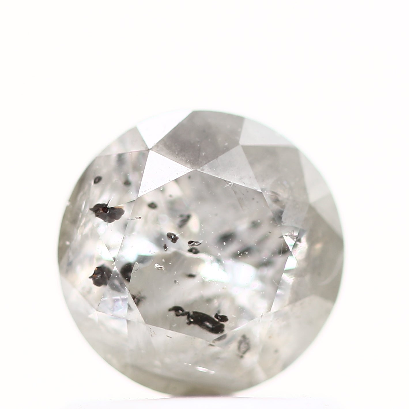 0.86 Carat Fancy Icy Gray Round Shape Brilliant Cut Natural Loose Diamond