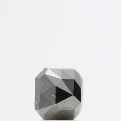 0.59 Ct Natural Black Cushion Single Cut Loose Diamond for Jewelery