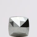 0.76 Ct Natural Black Cushion Single Cut Loose Diamond for Jewelery