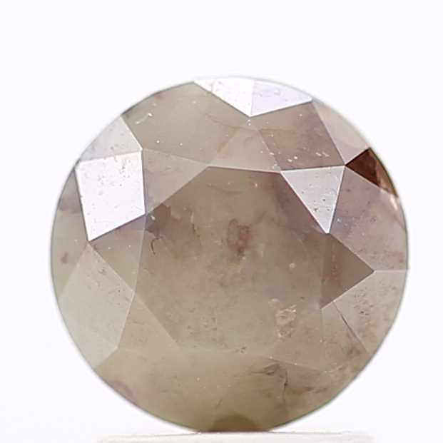 2.14 Carat Brown Round Shape Brilliant Cut Natural Loose Diamond