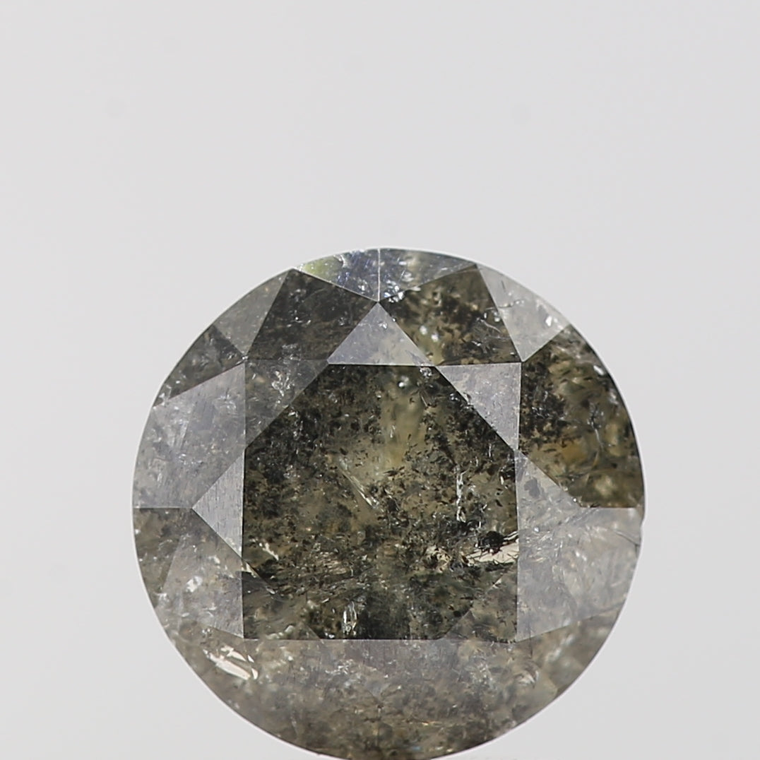 1.81 Carat Fancy Gray Round Shape Brilliant Cut Natural Loose Diamond