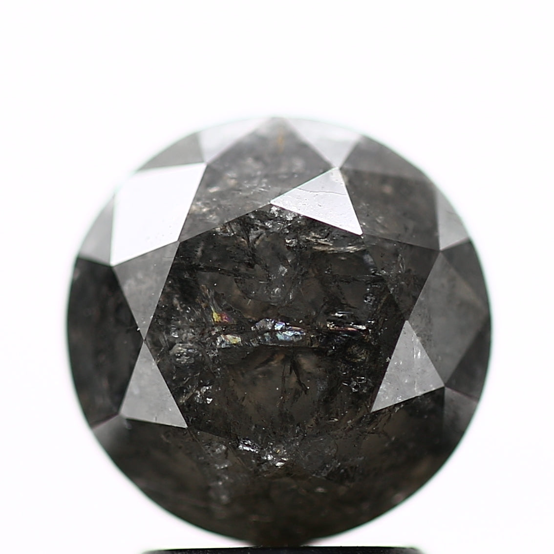 3.16 Carat Fancy Gray Round Shape Brilliant Cut Natural Loose Diamond