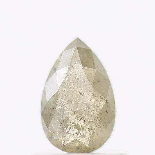 Salt and Pepper Diamond Fancy Yellow Color 0.74 CT 6.91 x 4.50 x 2.57 MM Pear Cut Diamond! Natural Loose Diamond ! Christmas Gift for Her