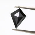 black diamond ! 0.73 Ct 8.10 x 6.10 x 2.50 MM natural black kite loose diamond for engagement ring for her