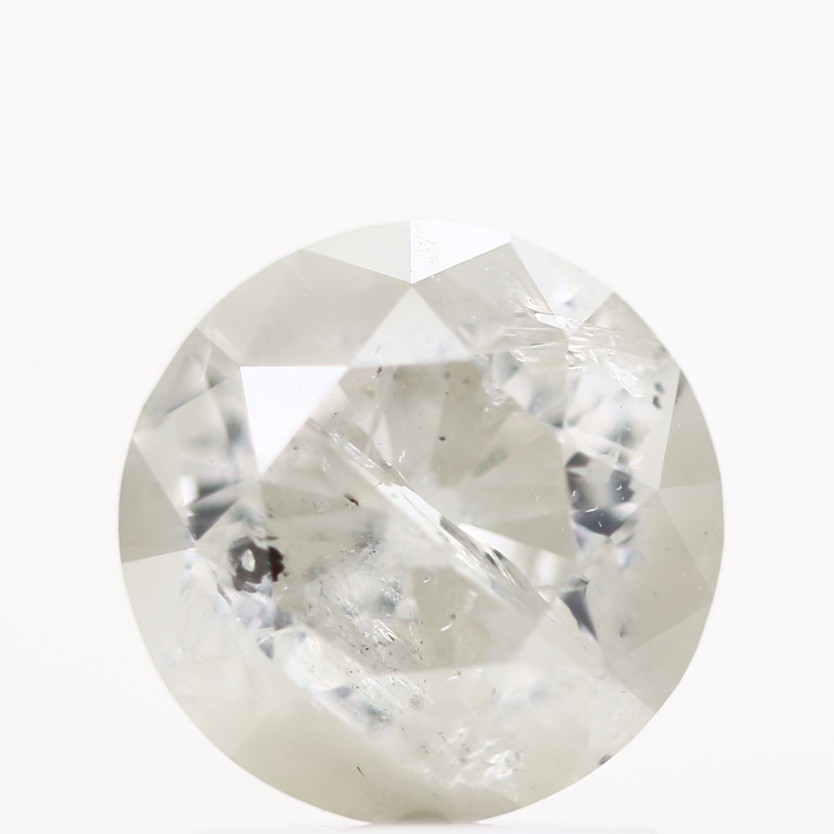 1.33 Carat Fancy Gray Salt and Pepper Round Brilliant Cut Natural Loose Diamond