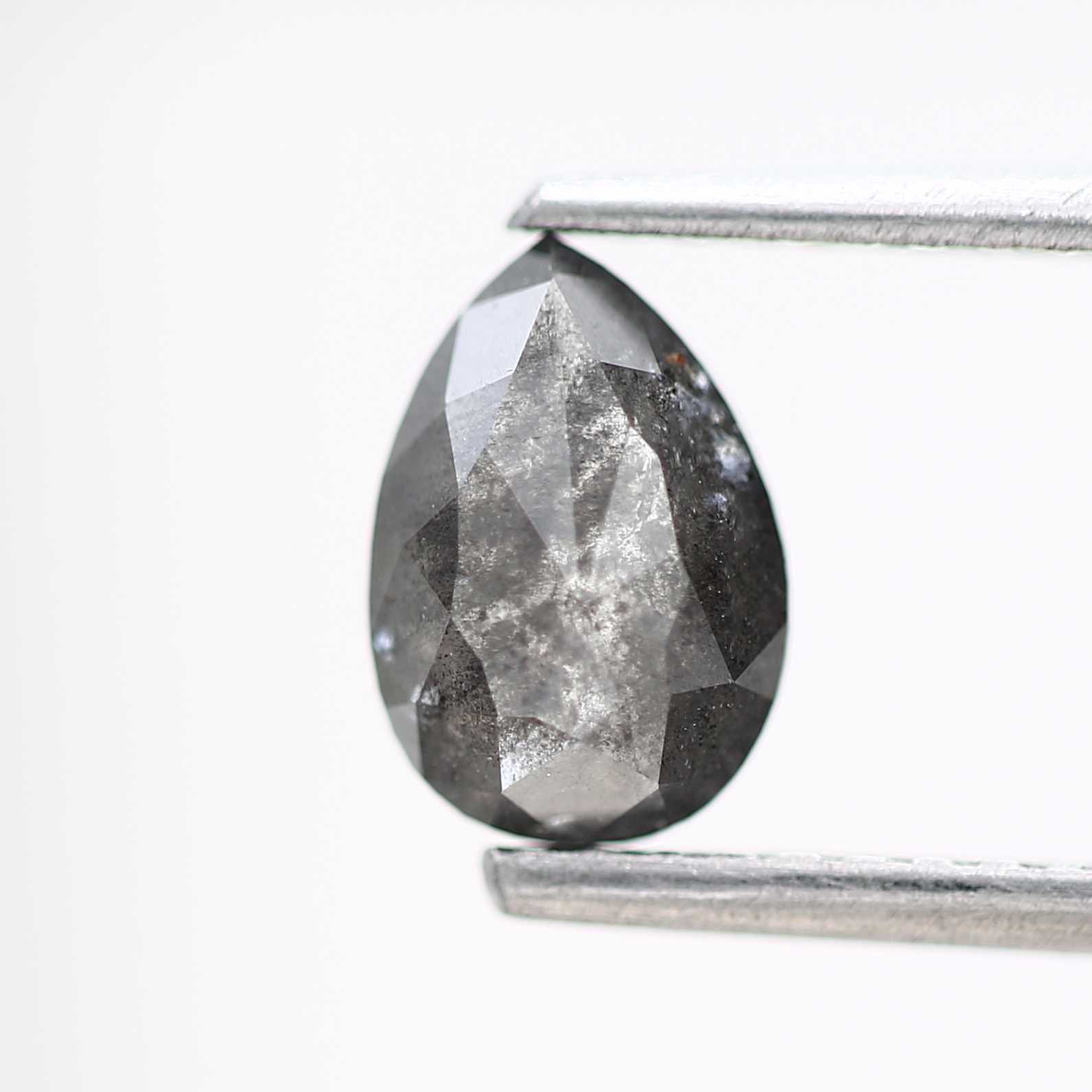 Salt and Pepper Diamond Fancy Gray Color 0.87 CT 7.34 x 5.11 x 2.66 MM Pear Cut Diamond! Natural Loose Diamond ! Christmas Gift for Her