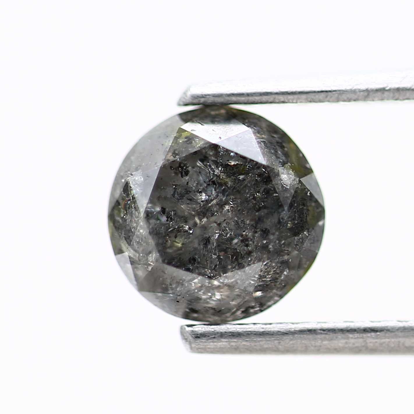 1.43 Carat Gray Round Shape Brilliant Cut Natural Loose Diamond
