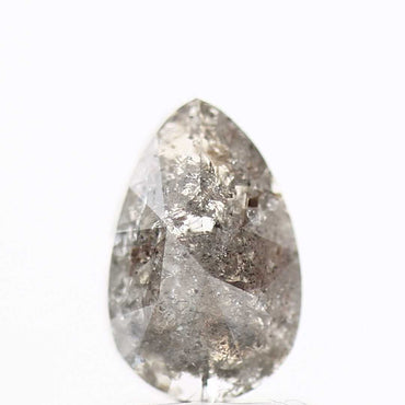Salt and Pepper Diamond Fancy Gray Color 0.88 CT 7.75 x 4.95 x 2.53 MM Pear Cut Diamond! Natural Loose Diamond ! Christmas Gift for Her