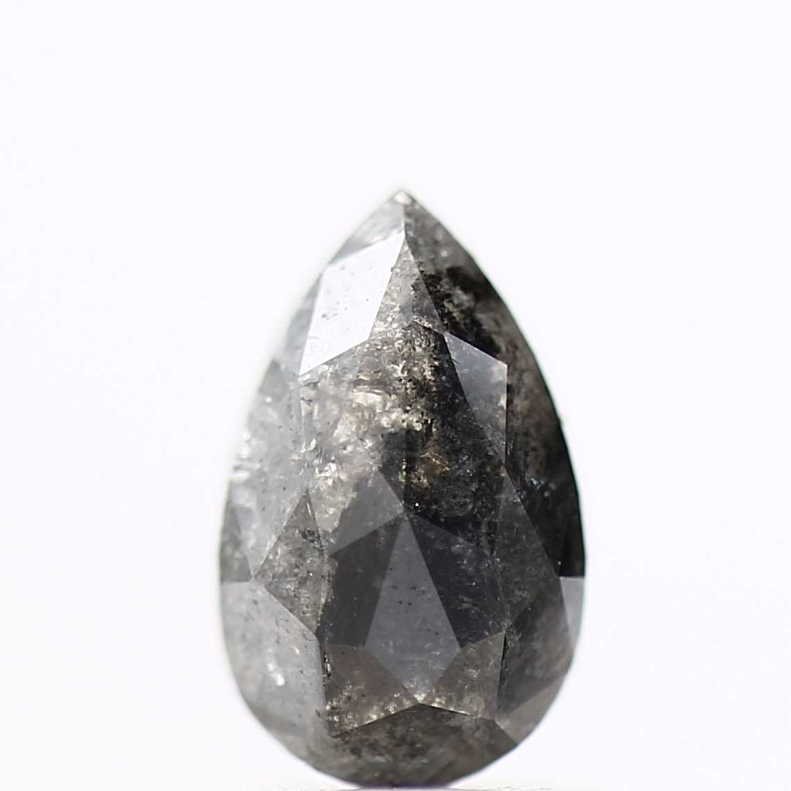 Salt and Pepper Diamond Fancy Gray Color 1.10 CT 8.30 X 5.10 X 2.70 MM Pear Cut Diamond! Natural Loose Diamond ! Christmas Gift for Her