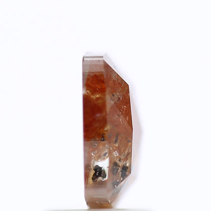 2.05 Ct Fancy Red Orange Color Cushion Rose Cut Natural Loose Diamond