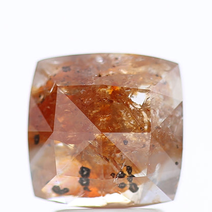 2.05 Ct Fancy Red Orange Color Cushion Rose Cut Natural Loose Diamond