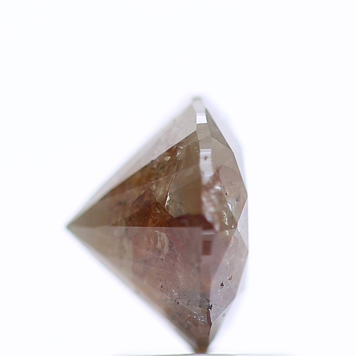 2.09 Ct Fancy Gray Red Color Round Brilliant Cut Natural Loose Diamond 7.90 mm