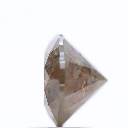 2.09 Ct Fancy Gray Red Color Round Brilliant Cut Natural Loose Diamond 7.90 mm