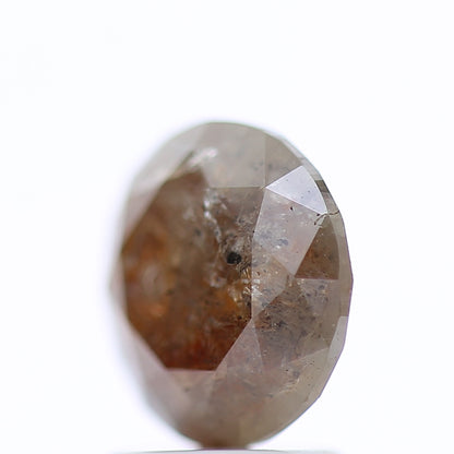 2.09 Ct Fancy Gray Red Color Round Brilliant Cut Natural Loose Diamond 7.90 mm