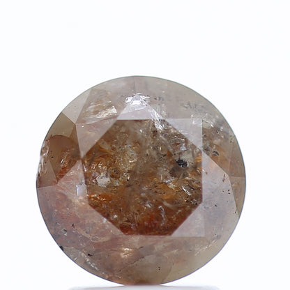 2.09 Ct Fancy Gray Red Color Round Brilliant Cut Natural Loose Diamond 7.90 mm