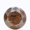 2.79 Ct Fancy Gray Red Color Round Brilliant Cut Natural Loose Diamond 8.10 mm