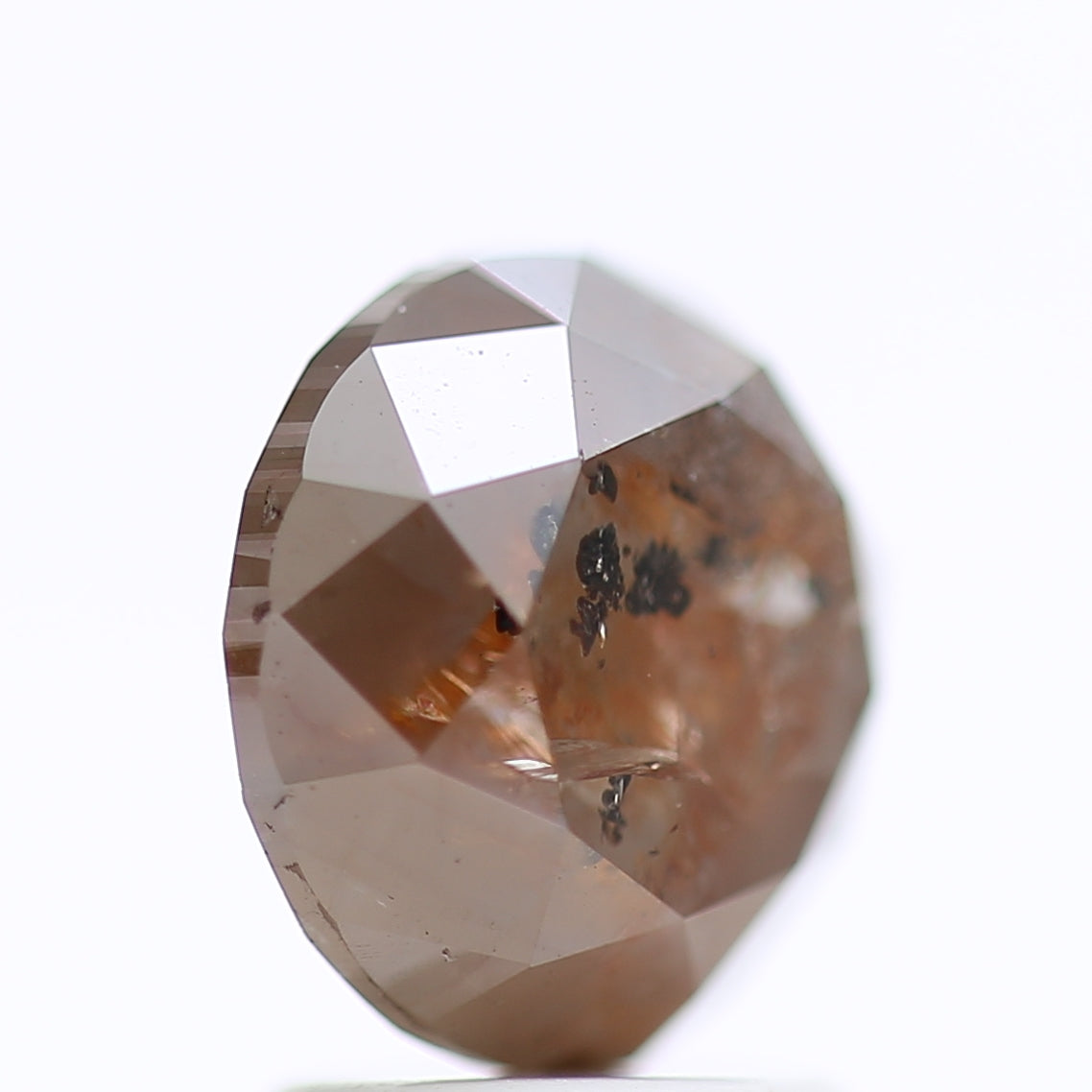 2.79 Ct Fancy Gray Red Color Round Brilliant Cut Natural Loose Diamond 8.10 mm