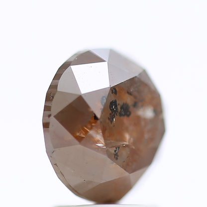 2.79 Ct Fancy Gray Red Color Round Brilliant Cut Natural Loose Diamond 8.10 mm