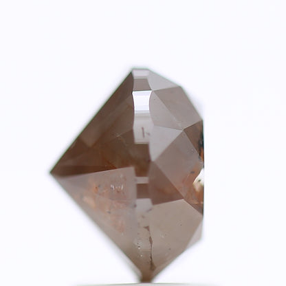 2.79 Ct Fancy Gray Red Color Round Brilliant Cut Natural Loose Diamond 8.10 mm