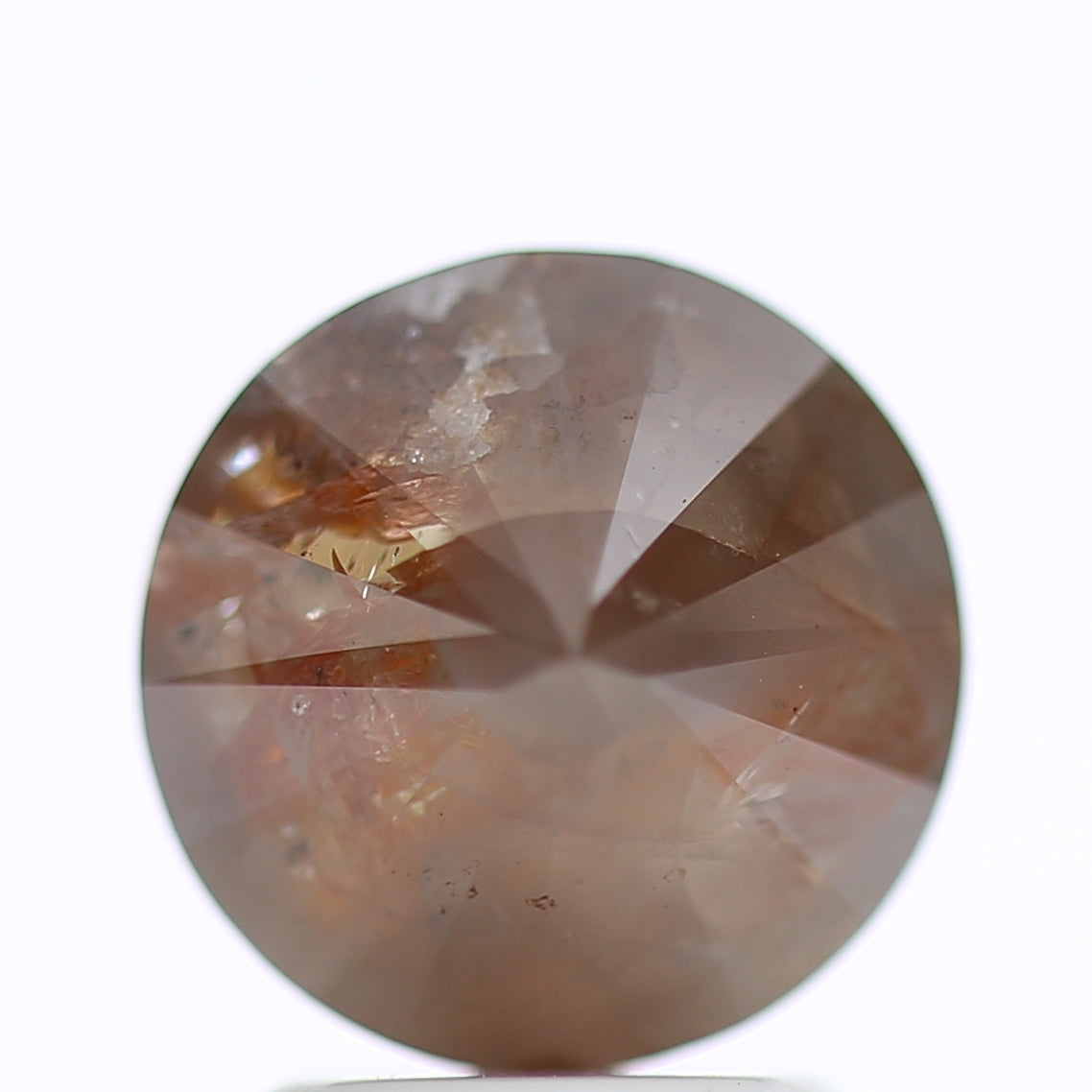 2.79 Ct Fancy Gray Red Color Round Brilliant Cut Natural Loose Diamond 8.10 mm