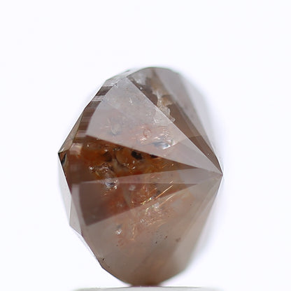 2.79 Ct Fancy Gray Red Color Round Brilliant Cut Natural Loose Diamond 8.10 mm