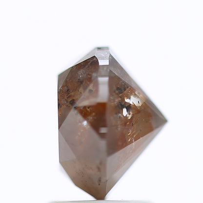 2.79 Ct Fancy Gray Red Color Round Brilliant Cut Natural Loose Diamond 8.10 mm