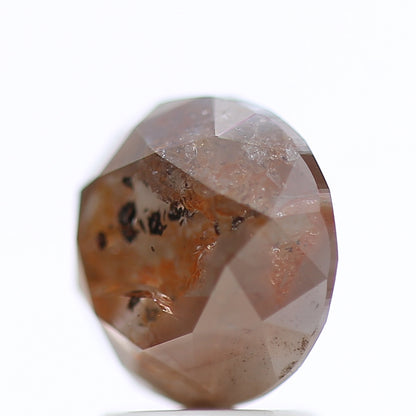 2.79 Ct Fancy Gray Red Color Round Brilliant Cut Natural Loose Diamond 8.10 mm