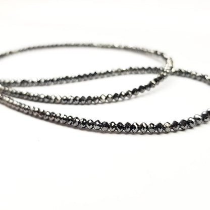 Fancy Black Color Polished Loose Diamond Beads 16