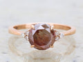 2.20 Ct Salt and pepper Diamond engagement ring vintage ring solitaire ring unique rose gold diamond art deco Wedding anniversary ring