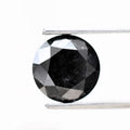 2.60 Carat Fancy Black Round Shape Brilliant Cut Natural Loose Diamond